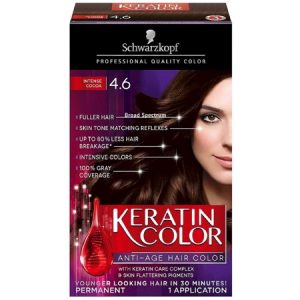 Schwarzkopf Keratin Color Permanent Hair Color Cream,  Cashmere Brown -  CEL Beauty Center & Supply