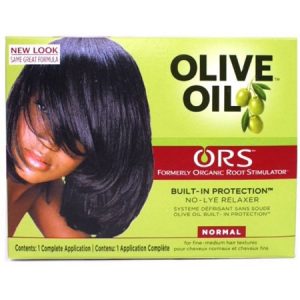 Organic Root Stimulator Olive Oil No Lye Relaxer Kit, Normal (Pack of 2)