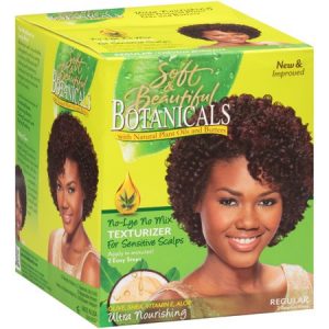 Soft & Beautiful Botanicals Regular No-Lye No Mix Texturizer for Sensitive Scalps Box