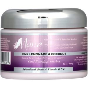 The Mane Choice Pink Lemonade and Coconut Super Anti-Oxidant & Texture Beautifier Curl Boosting Sherbet 12 oz. Tub3