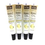 VIA Natural Ultra Care Vitamin E Oil Concentrated Natural Oil 1.5oz - pack of 4