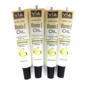 VIA Natural Ultra Care Vitamin E Oil Concentrated Natural Oil 1.5oz – pack of 4