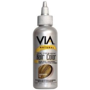 Via Natural Semi-Permanent Hair Color – #22 24K Gold 4 oz. (Pack of 3)